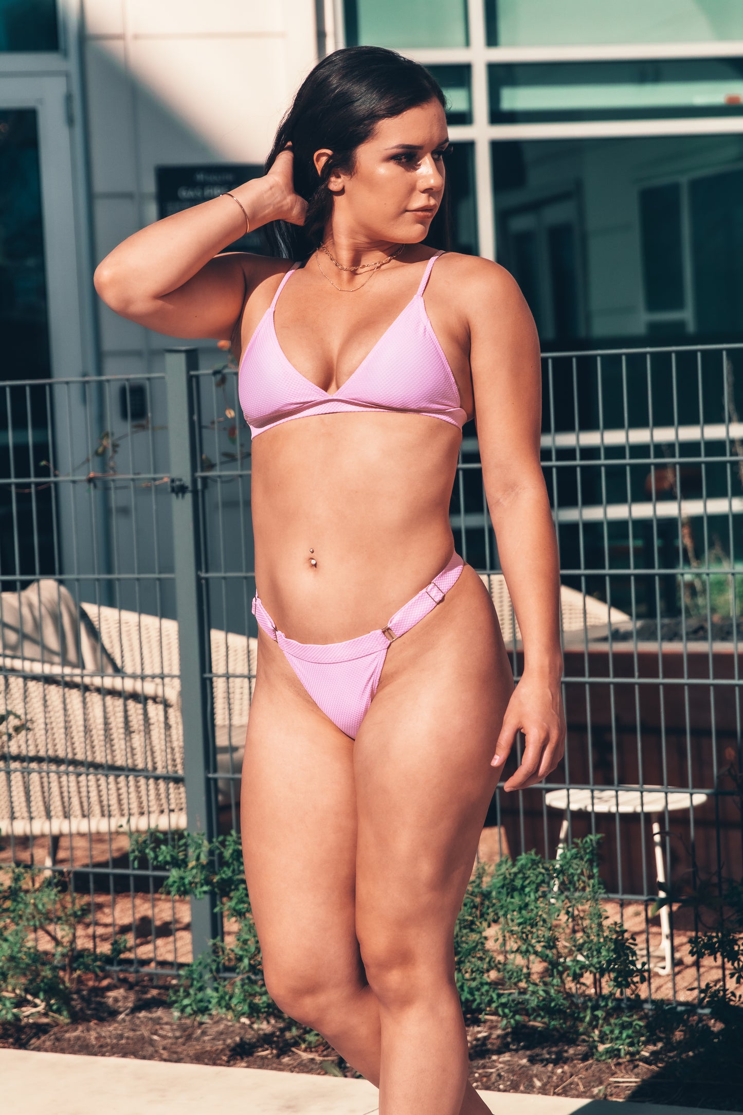 Morganite Textured Bottom- Pink